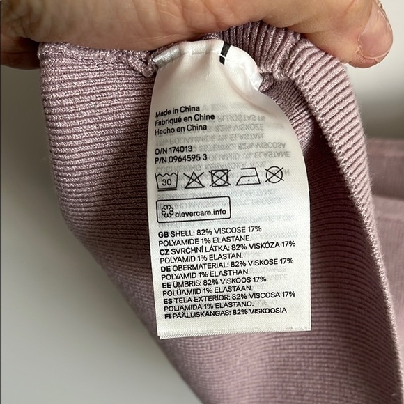 H&M NWOT Lavender Cropped Knit Tank Top, Size M - Picture 5 of 5